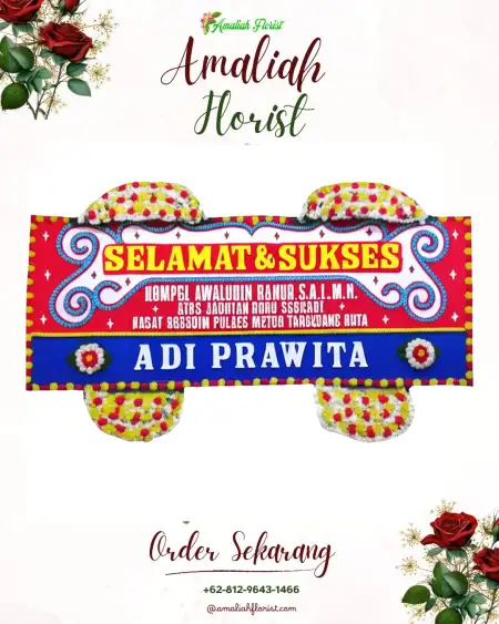 Papan Bunga Ucapan Selamat Bojongslawi